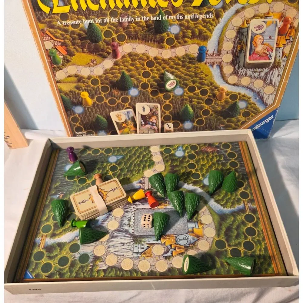 Ravensburger Enchanted Forest Board Game Complete Fantasy Treasure Hunt